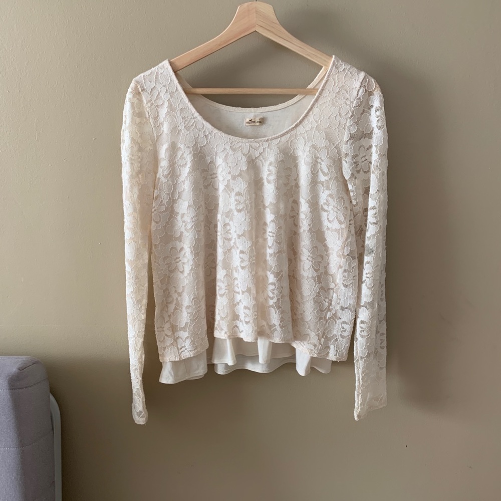 Lace long sleeve top